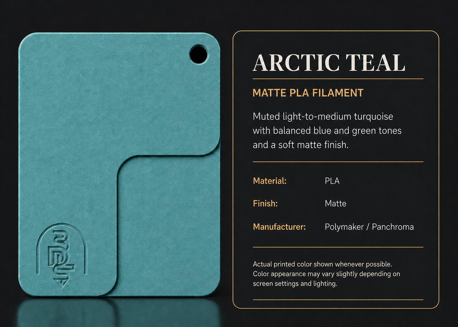 Arctic Teal filament swatch
