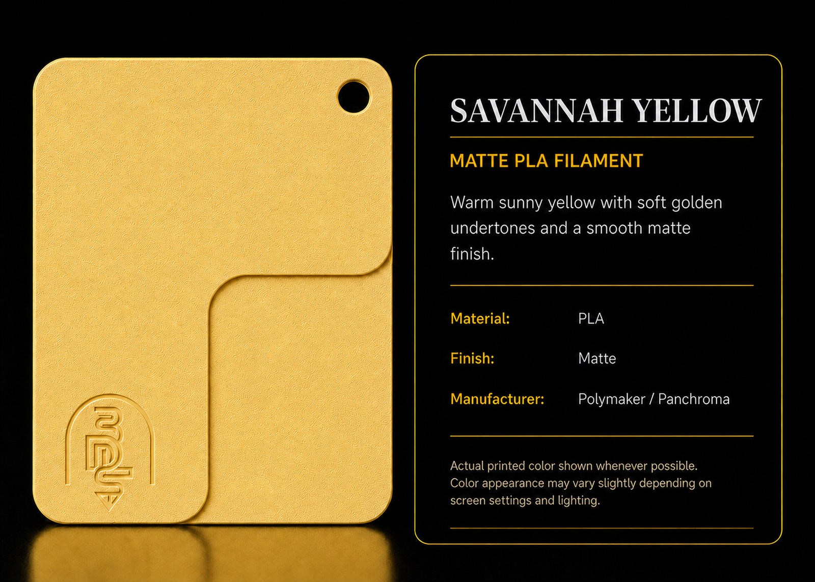 Savannah Yellow filament swatch